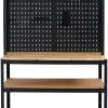 Arbeidsbord m/vegg og hyller 180x120x60 cm
