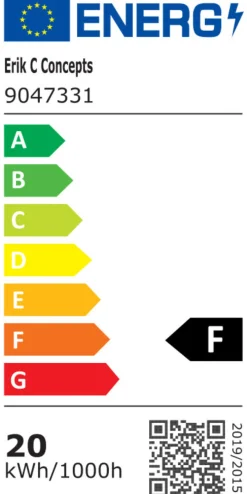 Arbeidslampe inkl. 20 W LED-pære svart
