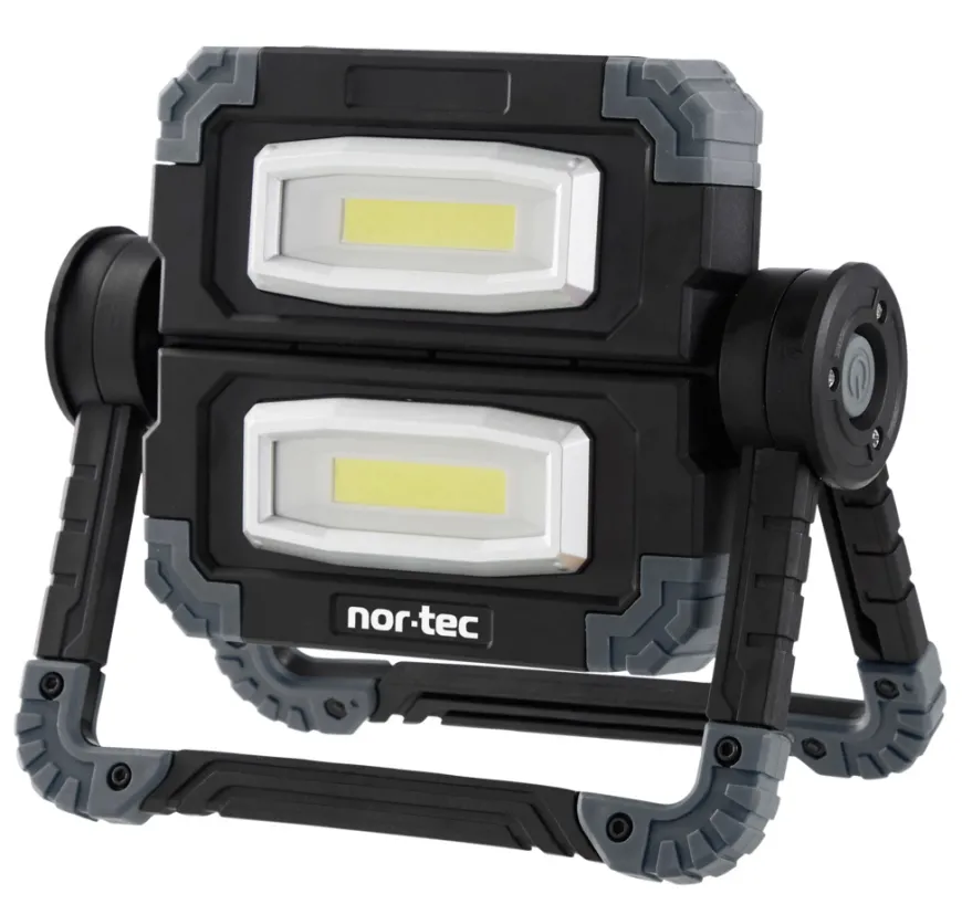 Arbeidslampe LED 2 x 5 W foldbar
