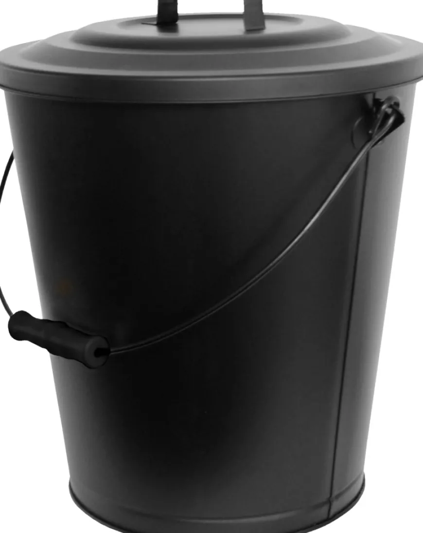 Askebøtte m/ lokk coated stål 26 liter