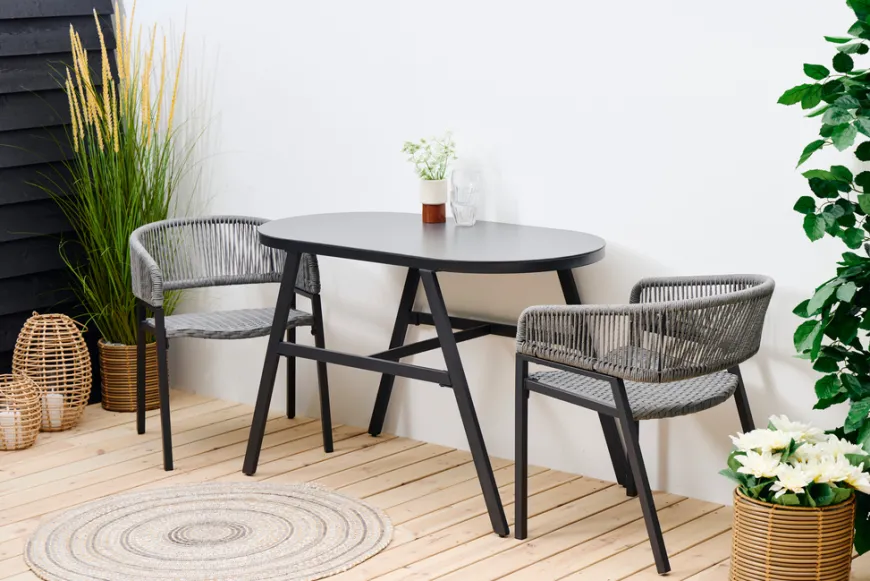 Balkongsett Chicago svart - Sunlife®
