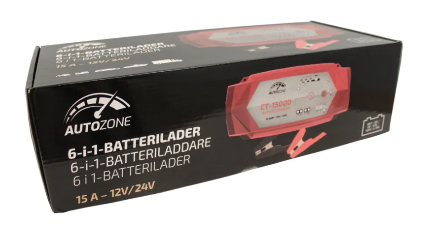 Batterilader 7,5-15 A/12-24 V - Autozone