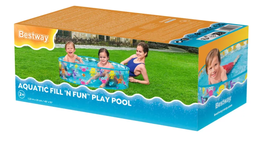 Bestway Aquatic Fill 'N Fun barnebasseng Ø122 cm