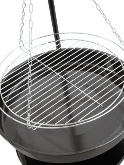 Bålpanne tripod med bålfat og rist - Grillexpert