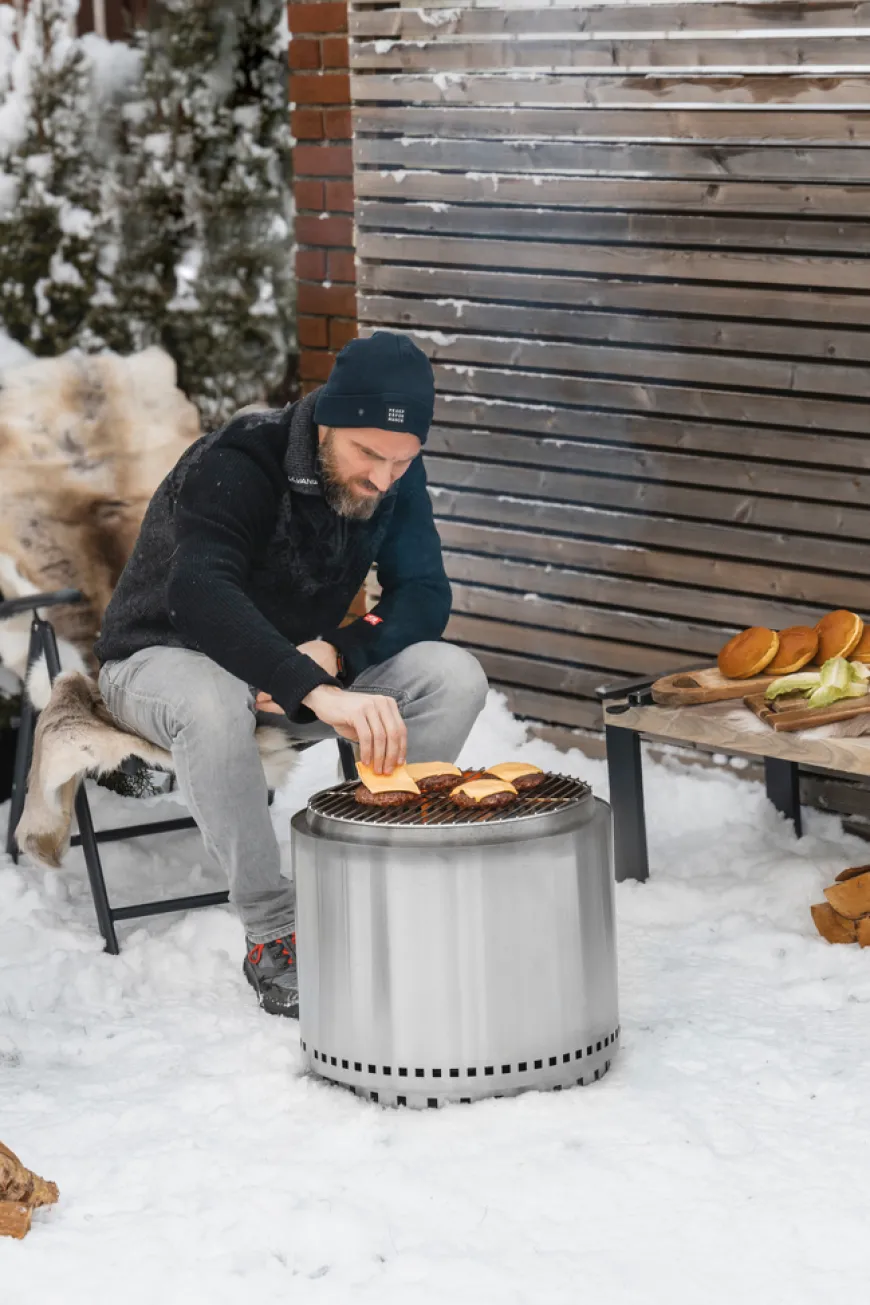 Båltønne i rustfritt stål - LUNT