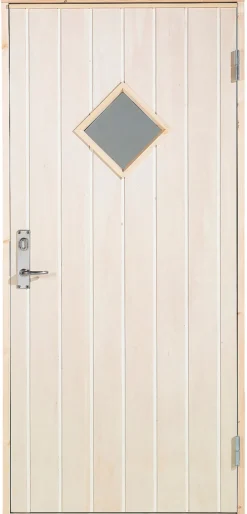 Boddør med vindu høyrehengt 94,8 x 205 cm