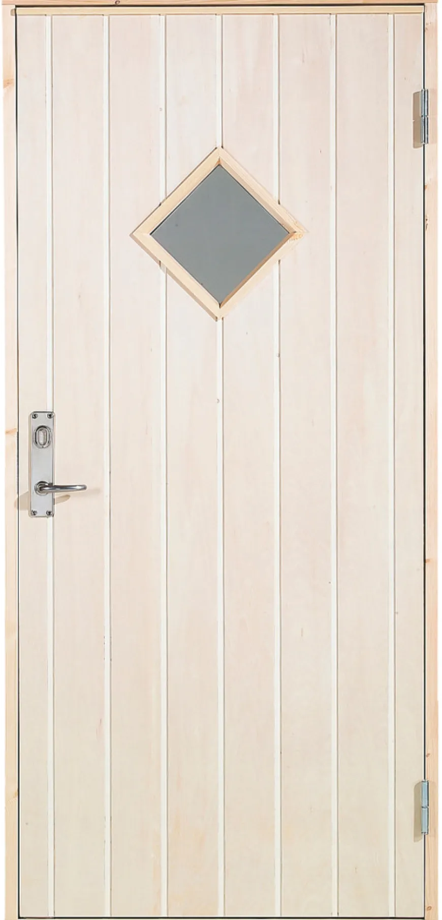 Boddør med vindu høyrehengt 94,8 x 205 cm