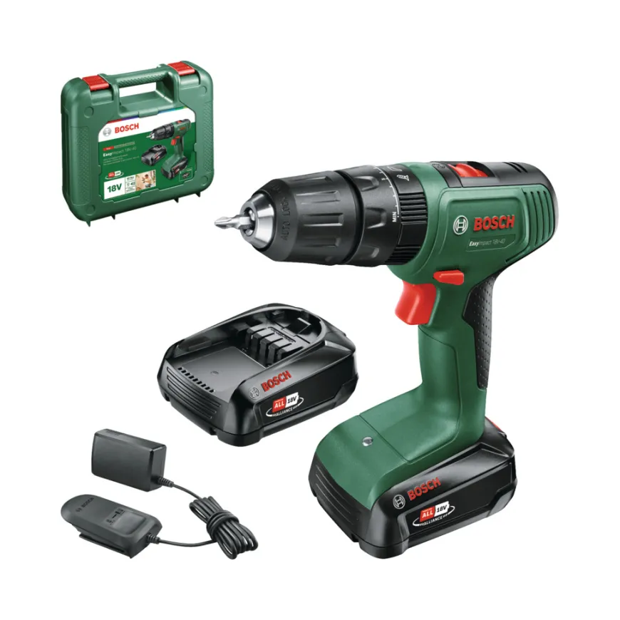 Bosch EasyImpact 18V-40 batteridrevet slagboremaskin