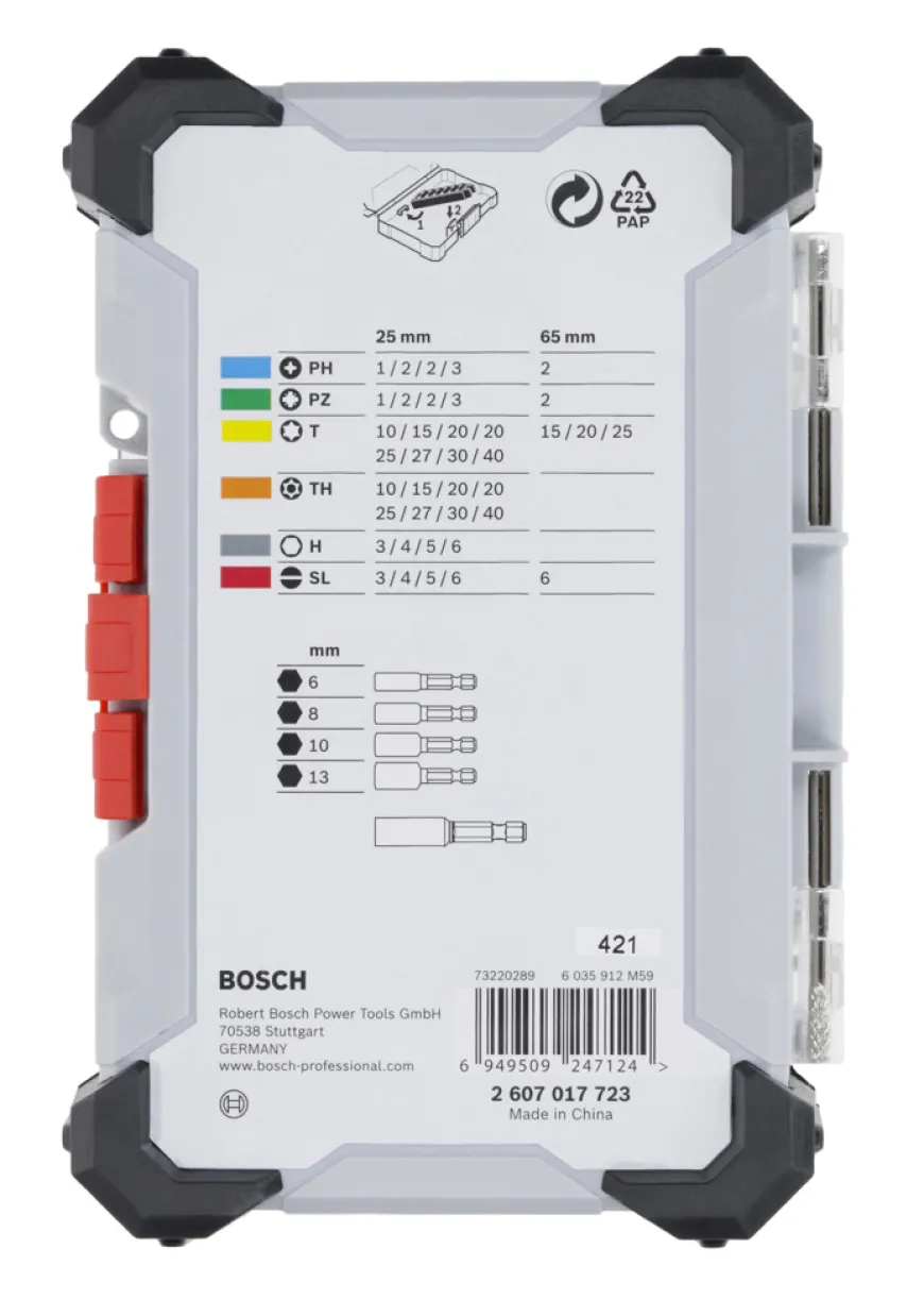Bosch ExtraHard bitssett 43 deler
