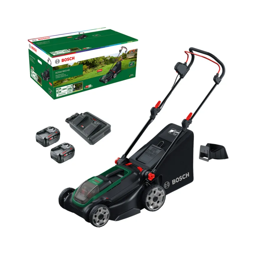 Bosch Rotak 18V-43 batteridrevet gressklipper