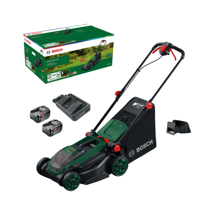 Bosch Rotak 18V2-38 batteridrevet gressklipper