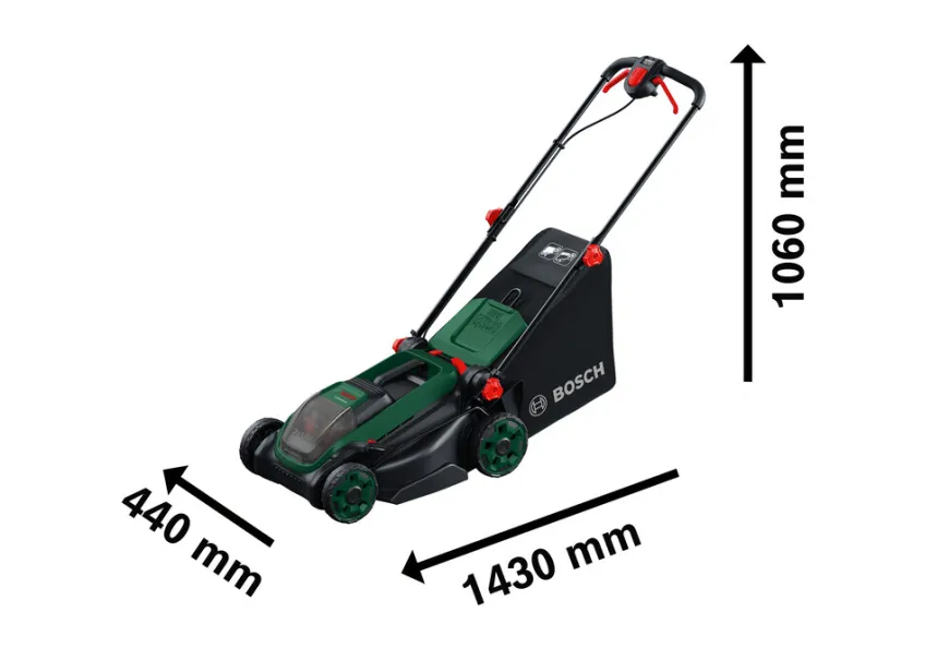 Bosch Rotak 18V2-38 batteridrevet gressklipper