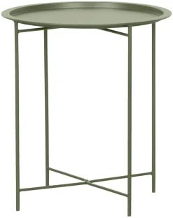 Brettbord Michigan stål olivengrønn Ø46,8 cm - Sunlife®