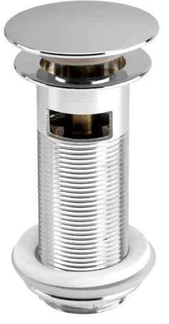 Bunnventil Push pop-up 1 1/4" krom