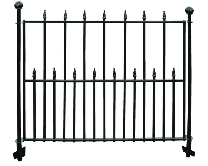 Dekorasjonsgjerde svartlakkert