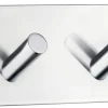 Dobbel krok selvklebende 90 mm - krom