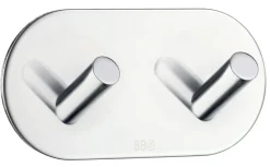 Dobbel krok selvklebende 96 mm - krom