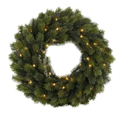 Dørkrans 49 LED m/timer Ø40 cm utendørs
