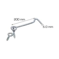 Dørkrok 200 mm elforsinket 2 stk.
