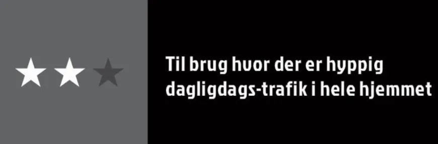 Dørmatte grå/svart 45 x 75 cm
