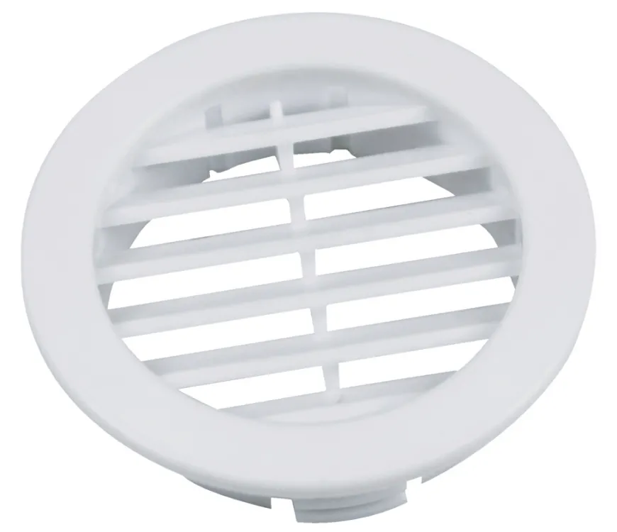 Dørrist Ø50 mm hvit – 2 stk.