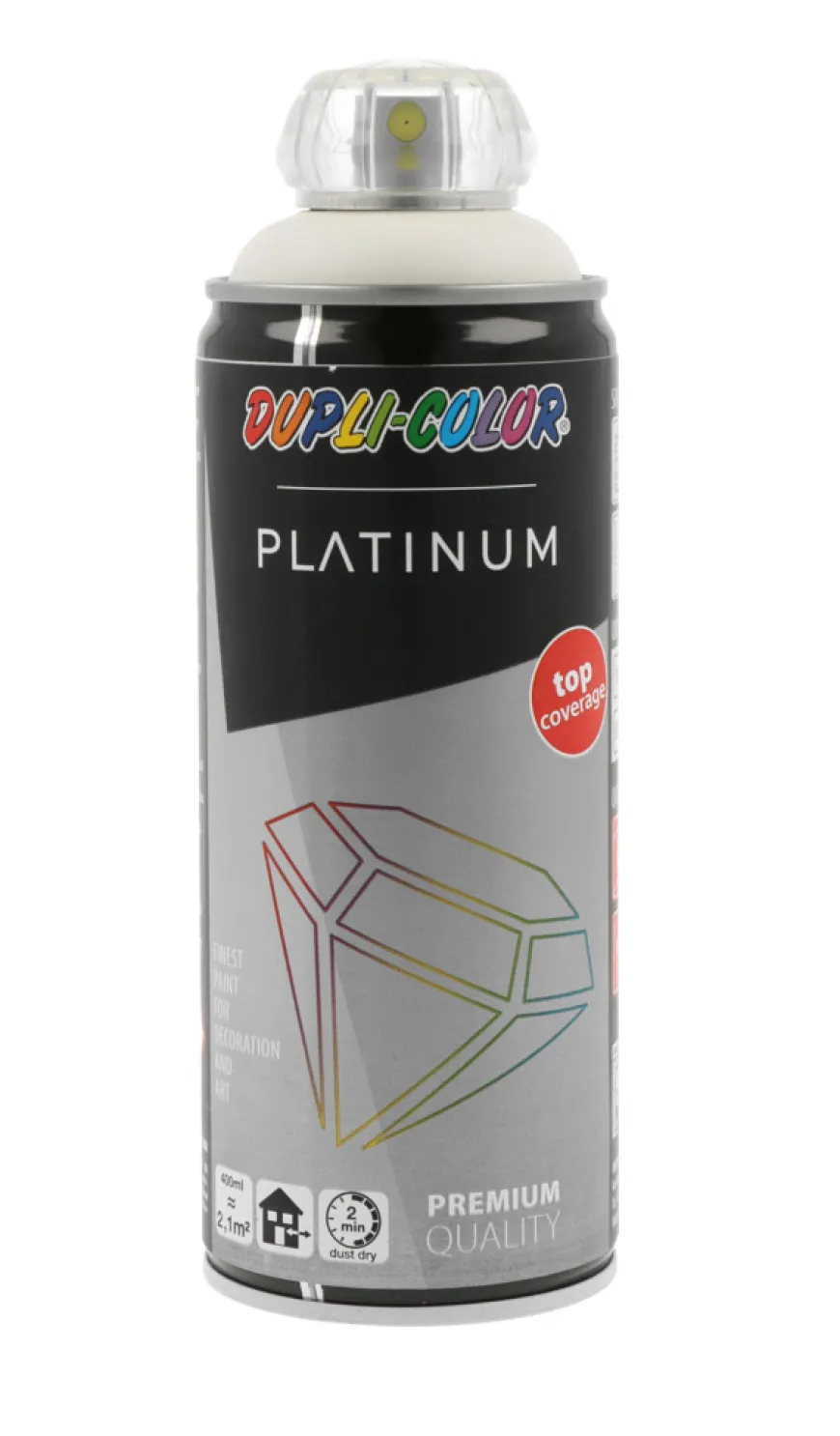 Dupli-Color Platinum spraymaling hvit matt