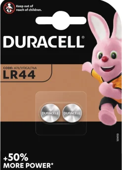 Duracell knappcellebatteri LR44 2-pk.