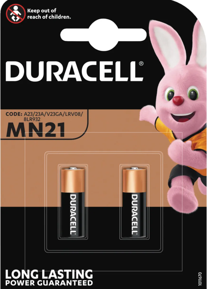 Duracell MN21 alkaline batterier 2-pk.
