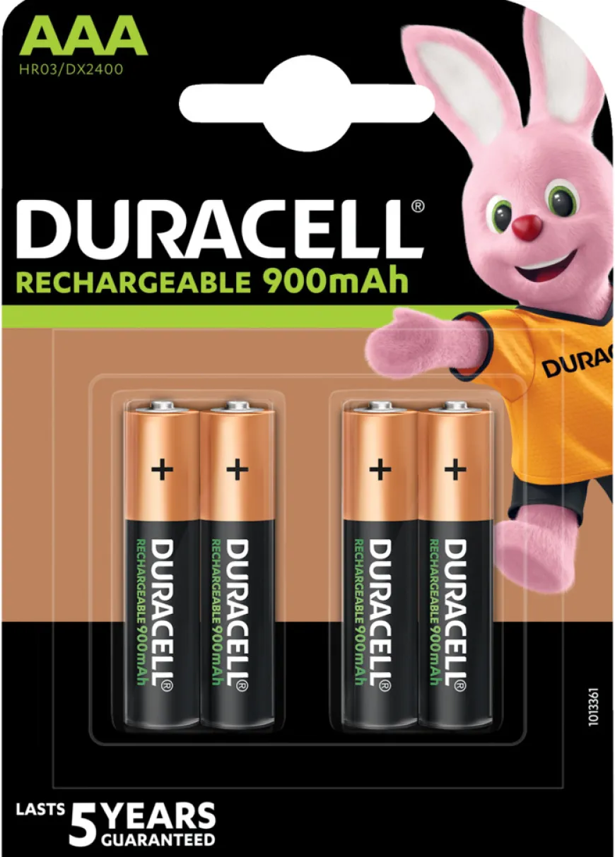 Duracell oppladbare batterier AAA 4-pk.
