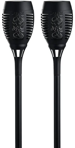 Fakler med solceller Ø9 x H58 cm 2-pk. - Garden®
