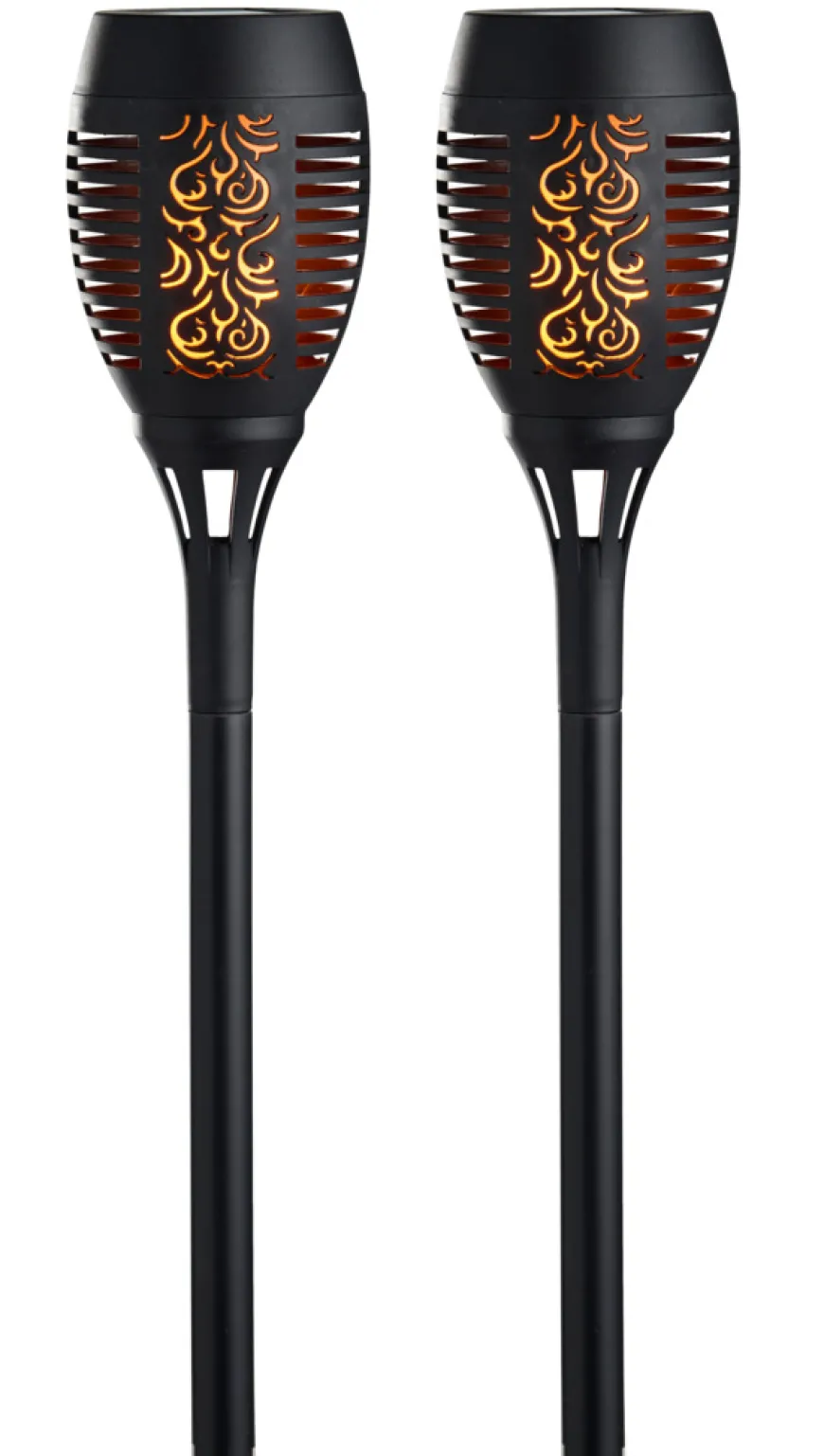 Fakler med solceller Ø9 x H58 cm 2-pk. - Garden®