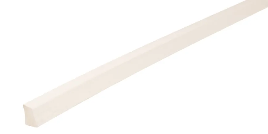 Feielist plast lys grå – 10 x 16 x 3000 mm
