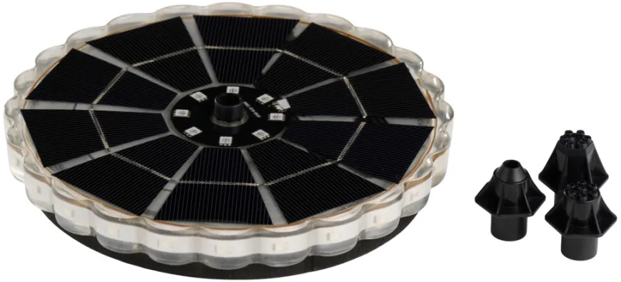 Fontene med solceller Ø16,5 cm – Outfit