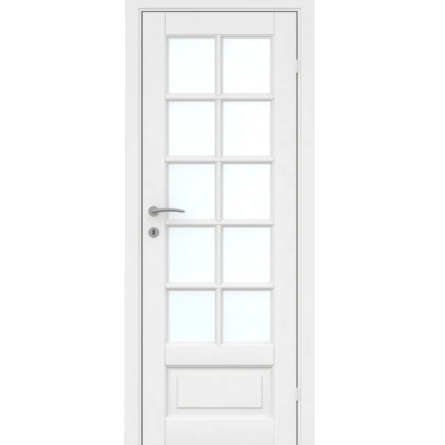 Fransk dør hvit 10 vindusfelter 82,6 x 204 cm
