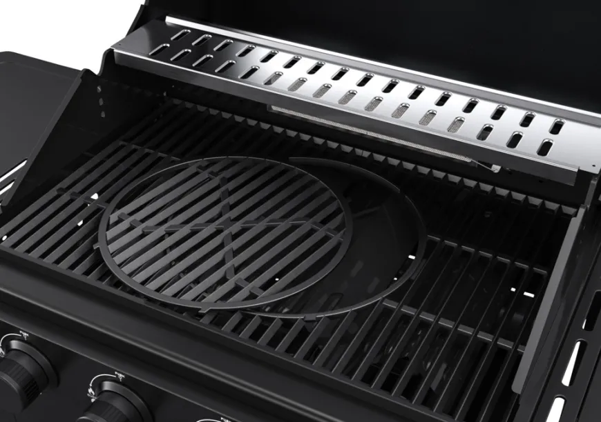 Gassgrill med 4 brennere og bakbrenner – Grillexpert