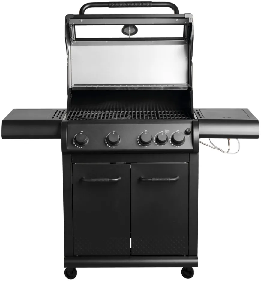 Gassgrill med 4 brennere og sidebrennere – Grillexpert