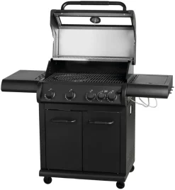 Gassgrill med 4 brennere og sidebrennere – Grillexpert