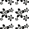 GEYSER® Black Flower dusjforheng 180 x 200 cm