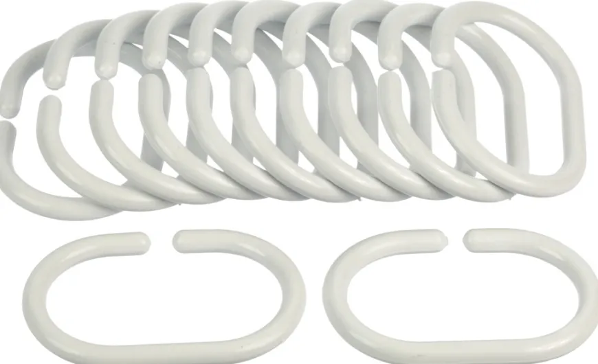 GEYSER® forhengsringer hvit 12 stk.