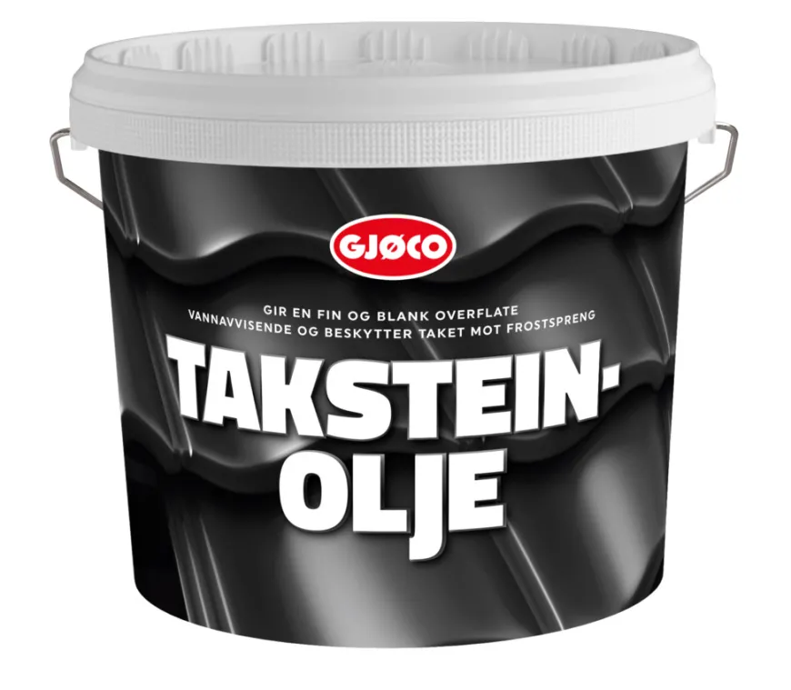 Gjøco Taksteinolje svart 10 liter
