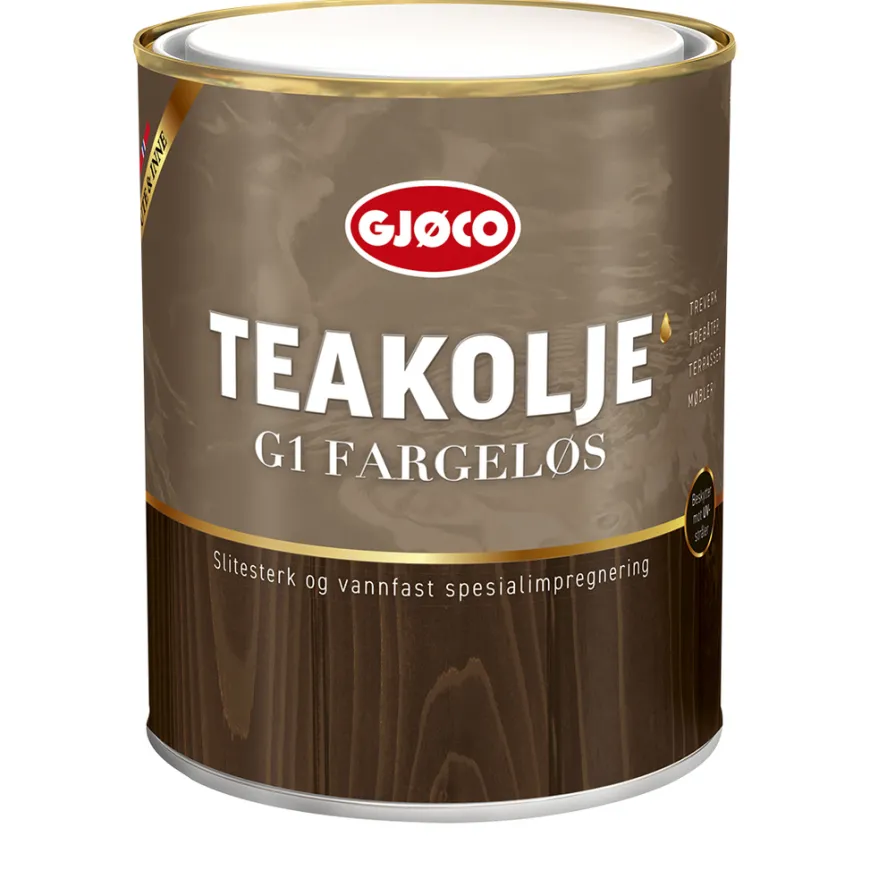 Gjøco Teakolje matt G1 Båtimpregnering 3 liter