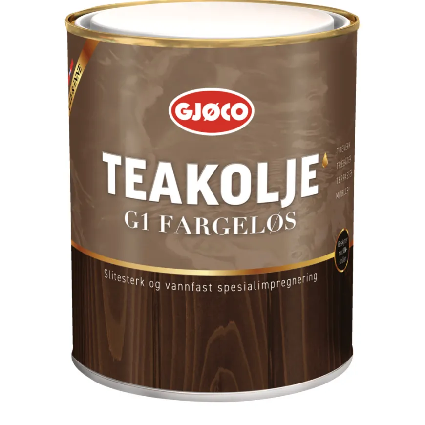 Gjøco Teakolje matt G1 Båtimpregnering 0,75 liter