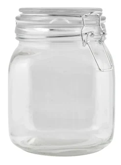 Glasskrukke med patentlokk 1 liter