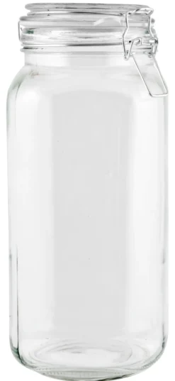 Glasskrukke med patentlokk 2 liter