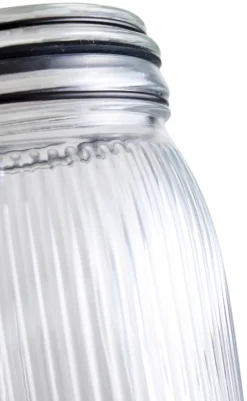Glasskrukke riflet 0,9 liter - DAY