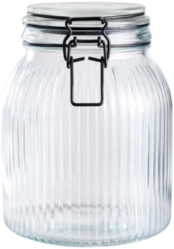 Glasskrukke riflet 1,4 liter - DAY
