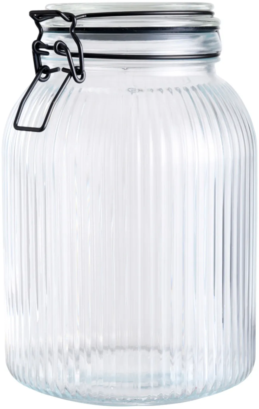 Glasskrukke riflet 1,9 liter - DAY