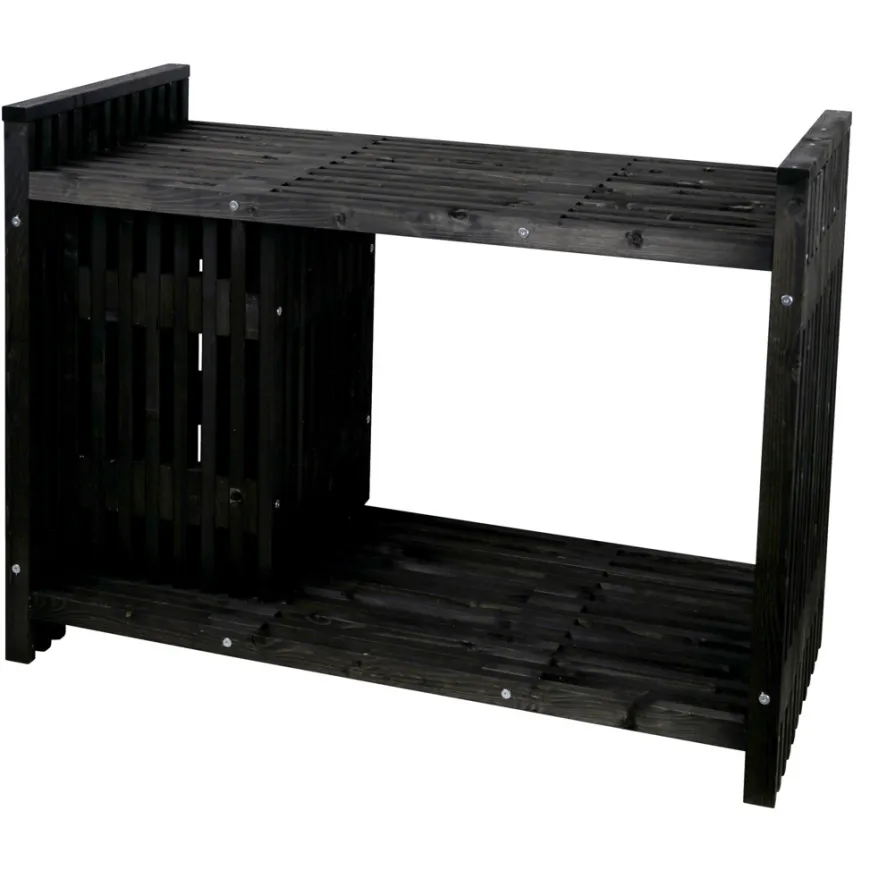 Grillbord svart 123 x 57,5 x 93 cm