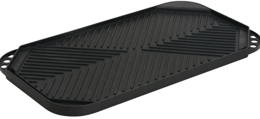 Grillplate helstøpt 49,5 x 27,3 cm - Grillekspert Premium