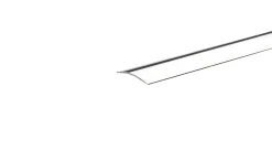 Gulvprofil sølv - 3,2 x 30 mm x 1,8 meter